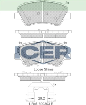 ICER əyləc bəndi 182029