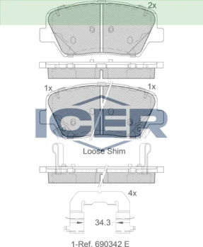 ICER əyləc bəndi 182147