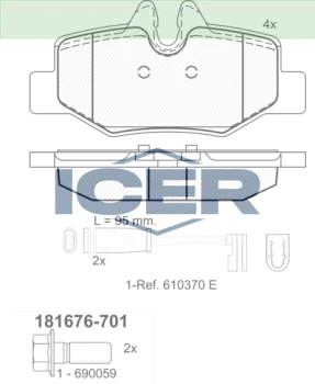 ICER əyləc bəndi 181676-701