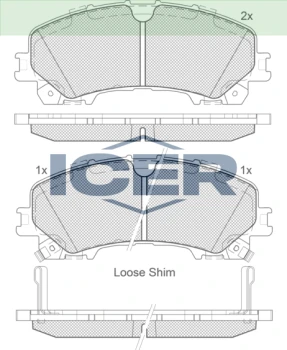 ICER əyləc bəndi 182202