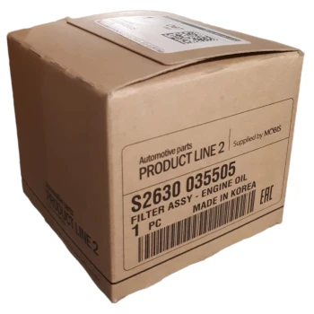 Product Line 2 Hyundai və Kia yağ filter S2630035505